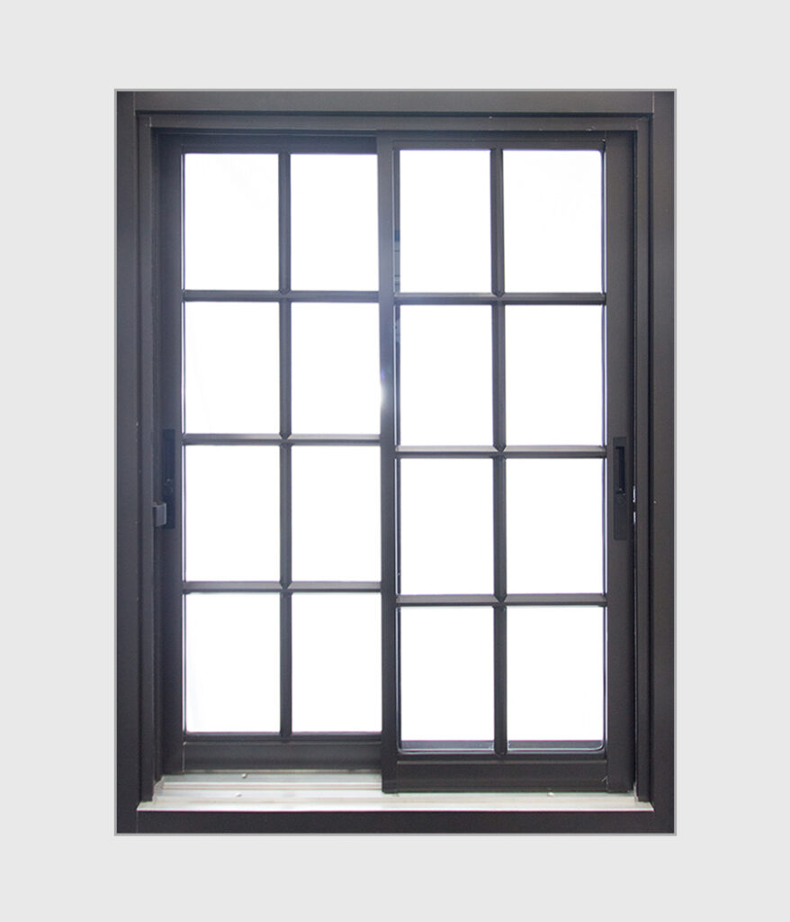 Aluminium Heavy Duty Colonial Double Sliding Window #007